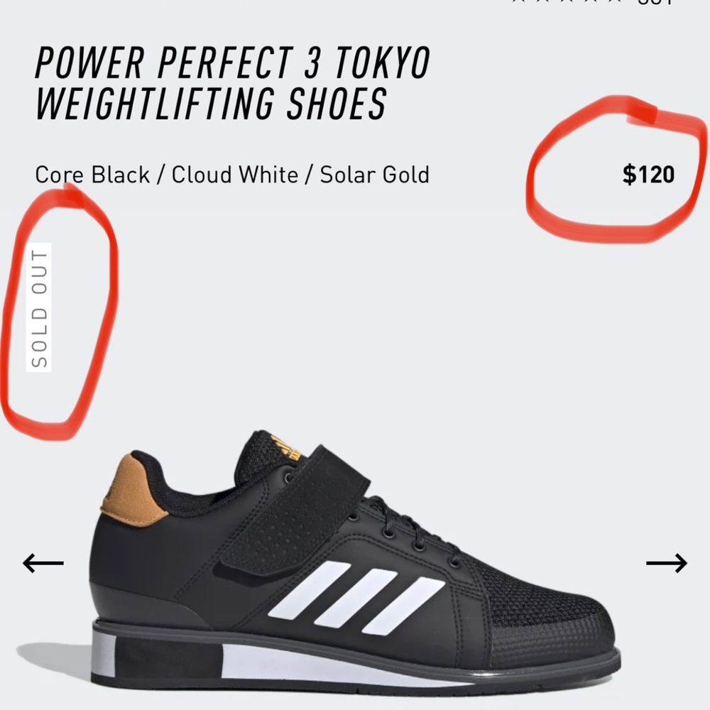 Adidas Power Perfect 3 Tokyo Weightlifting sneaker